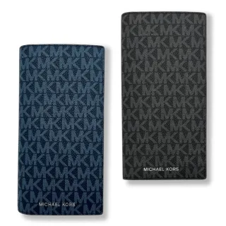 【Michael Kors】MK 男生 長夾 對折掀蓋 滿版LOGO 皮夾(36S5LCOM2B)