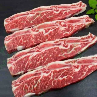 【漢克嚴選】美國和鑽牛PRIME帶骨牛小排1000g±10%(燒烤 氣炸 便當料理必備__牛肉生鮮首選)