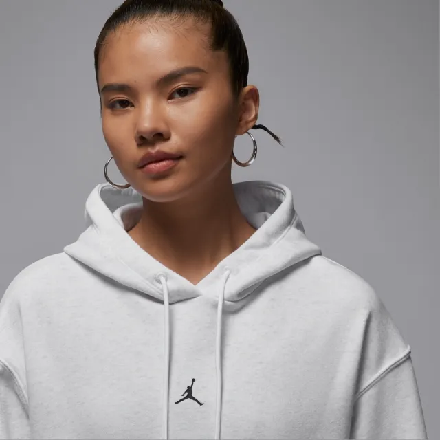 【NIKE 耐吉】連帽上衣 女 AS W J SPT DF CSVR FLC HOODIE 喬丹 運動 休閒 灰色(IB2499051)