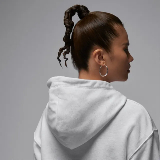 【NIKE 耐吉】連帽上衣 女 AS W J SPT DF CSVR FLC HOODIE 喬丹 運動 休閒 灰色(IB2499051)
