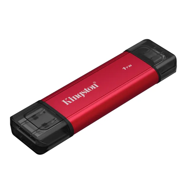 【Kingston 金士頓】Dual Portable Solid-State Drive USB-A/C 1TB 雙介面行動固態硬碟(SPSD/1TB)