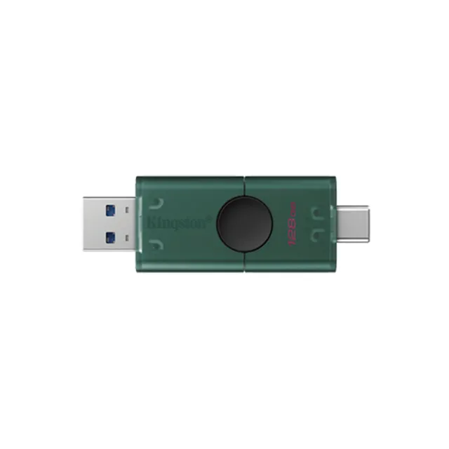 【Kingston 金士頓】DataTraveler® Duo USB Flash Drive 128GB 隨身碟(DTDEG2/128GB)