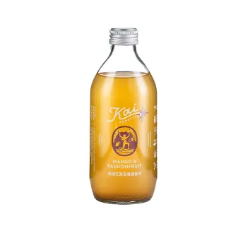 【Kai Kombucha】有機芒果百香康普茶330ml 12入/箱(氣泡飲 益生菌 康普茶 保健茶)