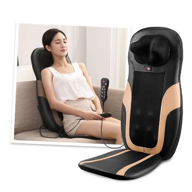 【輝葉】4D溫熱手感按摩坐墊(肩頸按摩/溫熱/車用/家用/ HY-633)