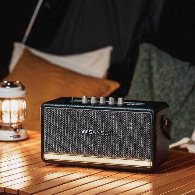 SANSUI 山水 SOAIR 聲の魂 氣動Hi-Fi 藍芽手提音響 溫莎白 - 高解析音樂享受 302x125x135mm