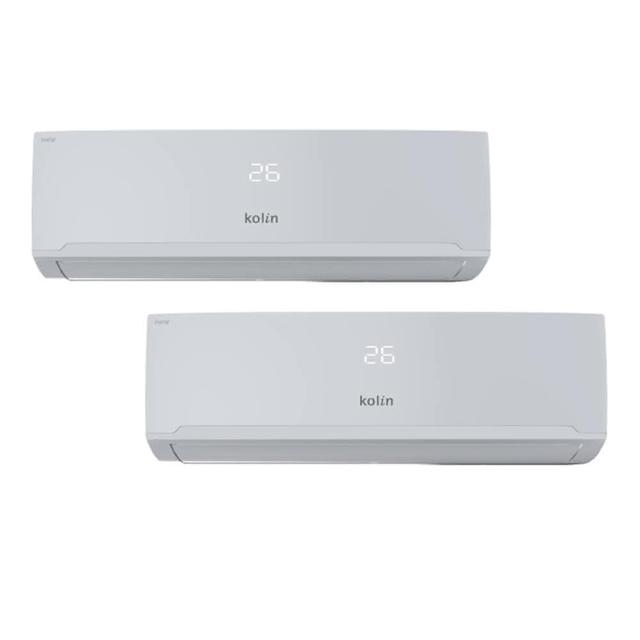 【Kolin 歌林】4-5坪+6-7坪一級變頻冷暖一對二分離式冷氣(KDV-P722M201+KSA-PK282DV03A+KSA-PK412DV03A)