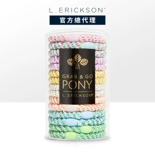 【L. ERICKSON】粗版 彈力髮圈桶 15入 〈糖果粉〉