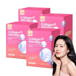 【m2 美度】超能水光膠原飲4盒組(8入/盒.孫藝珍代言)-買2送2.膠原蛋白.保濕飲.神經醯胺.玻尿酸鈉