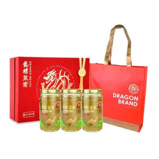 【Dragon Brand 龍標燕窩】金絲 官燕 濃縮 無糖 燕窩 禮盒（150g x3瓶裝/盒）(春節 禮盒 送禮 首選)