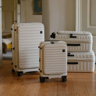 【LOJEL】限時贈箱套 CUBO FIT 29.5吋 前開式擴充拉鍊拉桿箱(行李箱 旅行箱 胖胖箱)