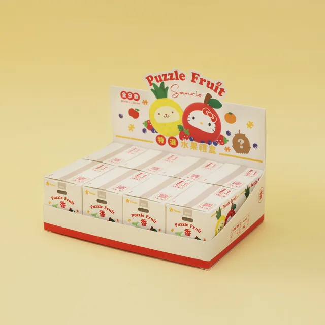 【Pintoo】三麗鷗水果禮盒 - 拼圖盲盒 - 整盒8入 - Hello Kitty 酷洛米 大耳狗