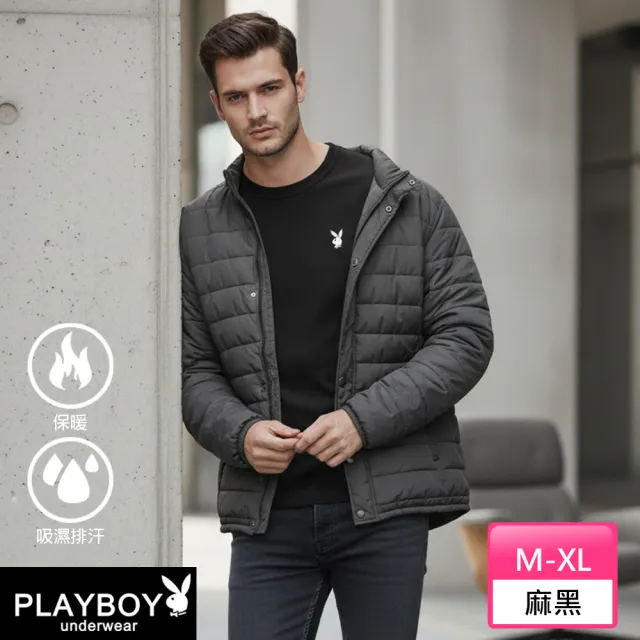 【PLAYBOY】//2件組 棉絨保暖圓領長袖-速(吸汗透氣/保暖/舒適親膚/長袖/男內衣)