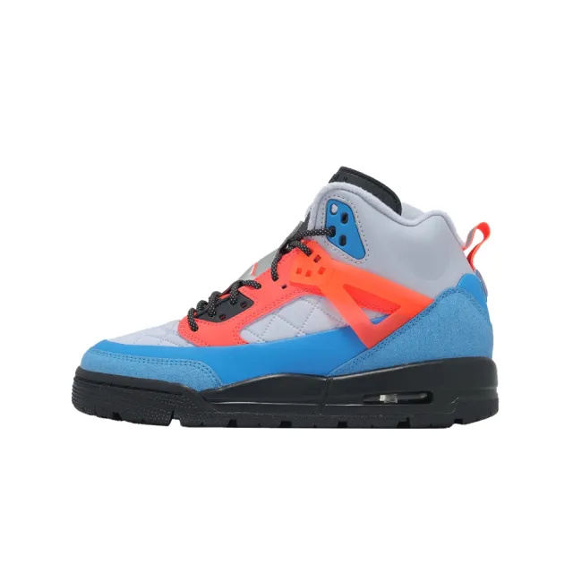 【NIKE 耐吉】休閒鞋 Jordan Spizike GS 大童 女鞋 灰 藍 喬丹 氣墊(FD4653-046)