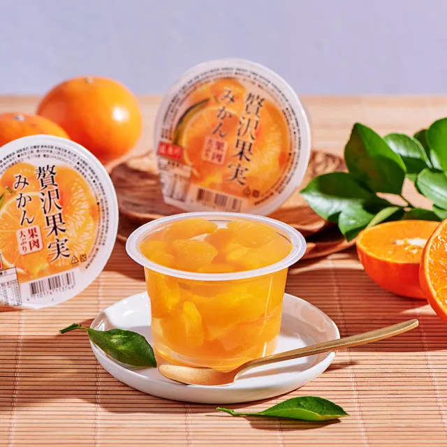 【盛香珍】大果實雙味水果凍禮盒1920gX2盒(綜合口味+蜜柑口味)