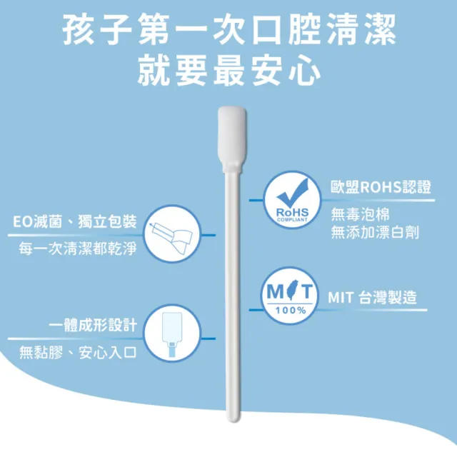 【oh care 歐克威爾】口腔清潔棉棒 30入X1袋(獨立包裝安全無菌/無黏膠物理壓合/SGS檢驗無毒性泡棉)