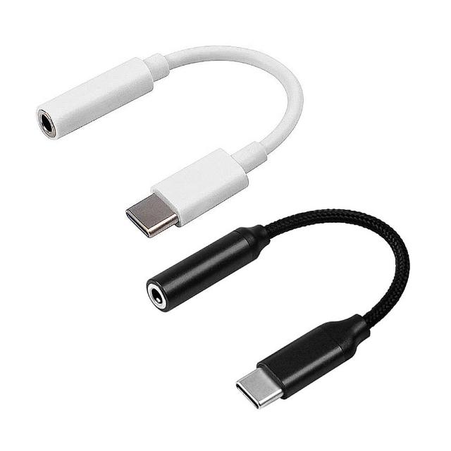 Type-C 轉3.5mm接頭 音源轉接線/耳機轉接頭(採用DAC芯片)