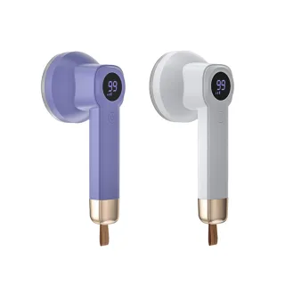 【伊德萊斯】智能數顯電動衣物毛球修剪器 除毛吸毛兩用 USB充電(除毛球機 去球機 剃毛機)