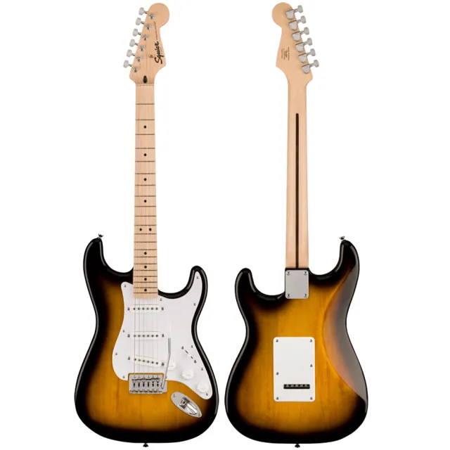 【Fender Squier】Sonic WPG MN 2TS 電吉他-經典漸層/單線圈拾音器/加贈音箱及五好禮/原廠公司貨(套裝組)