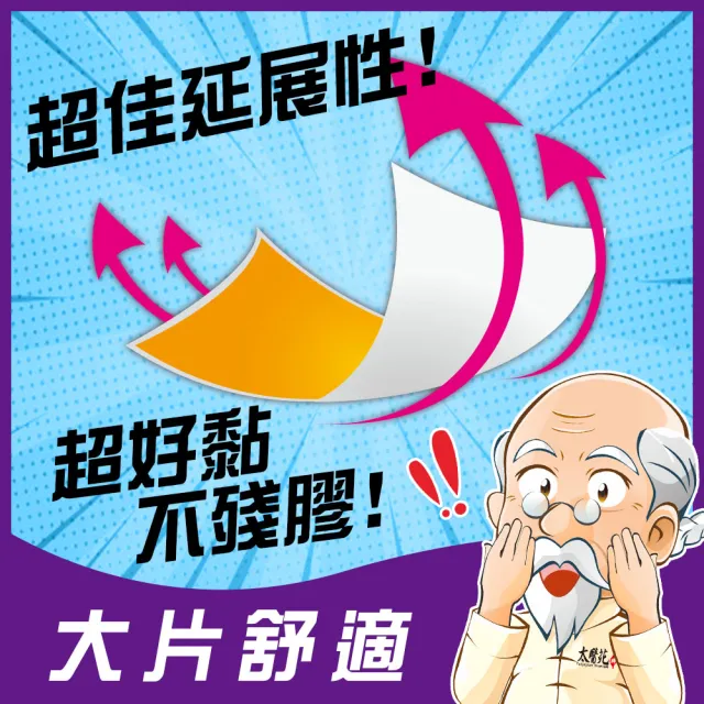 【太醫苑金牌一條根】金門一條根遠紅外線舒緩貼-10包贈2包共60片入(加強型大片/特惠共12包/MOMO限時活動價)