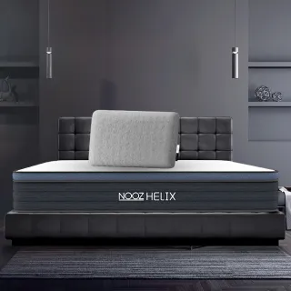【Lunio】Nooz Helix單人3尺乳膠獨立筒床墊＋枕(英國工藝五星級飯店躺感 專為台灣人所打造 平價高CP值)
