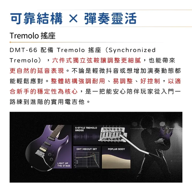 【Donner】DMT-66 初階電吉他 五款色系／極簡不凡(社團琴 團購琴 初階吉他 新手琴 初階琴 DMT66)