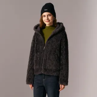 【KERAIA 克萊亞】魅力價-森語凝灰純羊毛連帽大衣外套