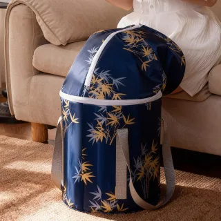 【媽媽咪呀】古典風穩固立板不傾倒薰蒸泡腳桶 過膝包覆款(高桶泡腳桶 保溫泡腳桶 足浴桶 折疊泡腳桶)