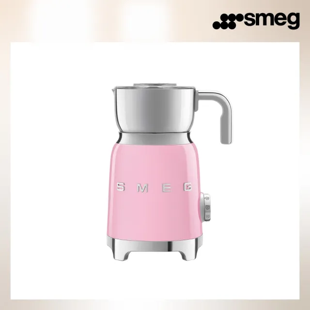 【SMEG】義大利電動奶泡機-粉紅色(MFF11PKUS)