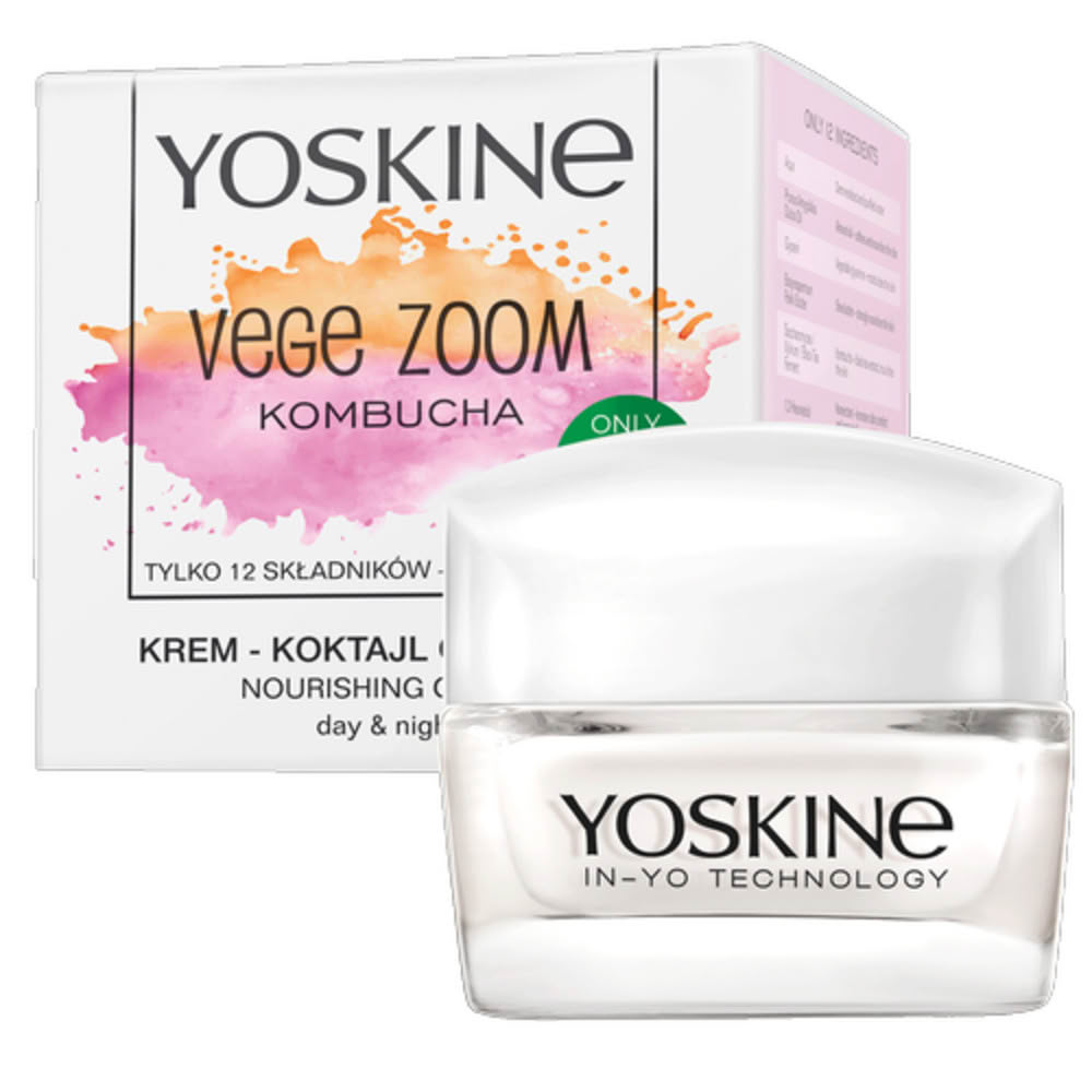 【YOSKINE】純素輕質日夜滋養雞尾酒霜50ml 康普茶萃取 滋潤 抗老 全天候保濕 官方正貨(乳霜)