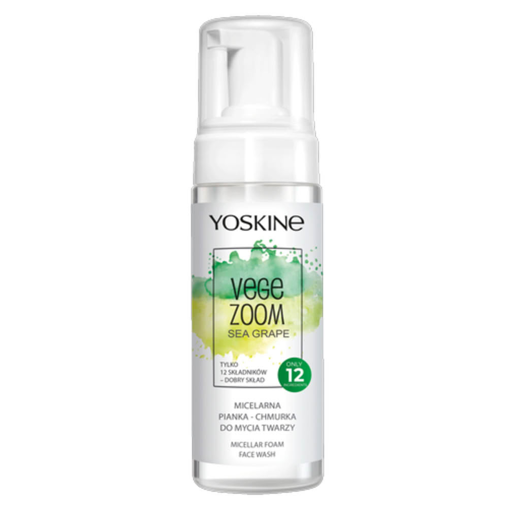 【YOSKINE】純素輕質海葡萄潔顏泡沫160ml 洗臉泡沫 溫和 純素 全天候保濕 官方正貨(潔面幕斯)