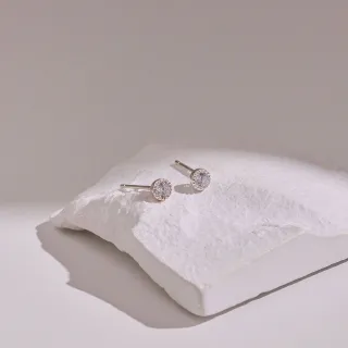 【vacanza】微小圓鑽 925純銀飾品 純銀耳環(抗過敏 交換禮物)