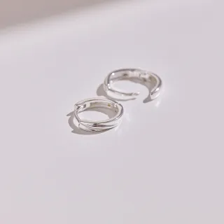 【vacanza】痕光垂掛 925純銀飾品 純銀耳環(抗過敏 交換禮物 聖誕禮物)