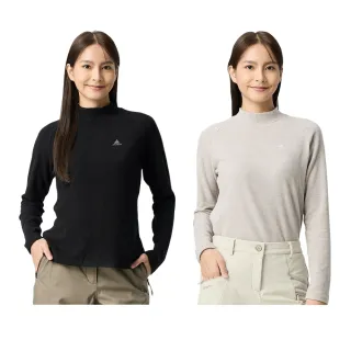 【ATUNAS 歐都納】女款經典保暖長袖立領衫(A2TS2542W/刷絨柔軟/素面長T/日常休閒)