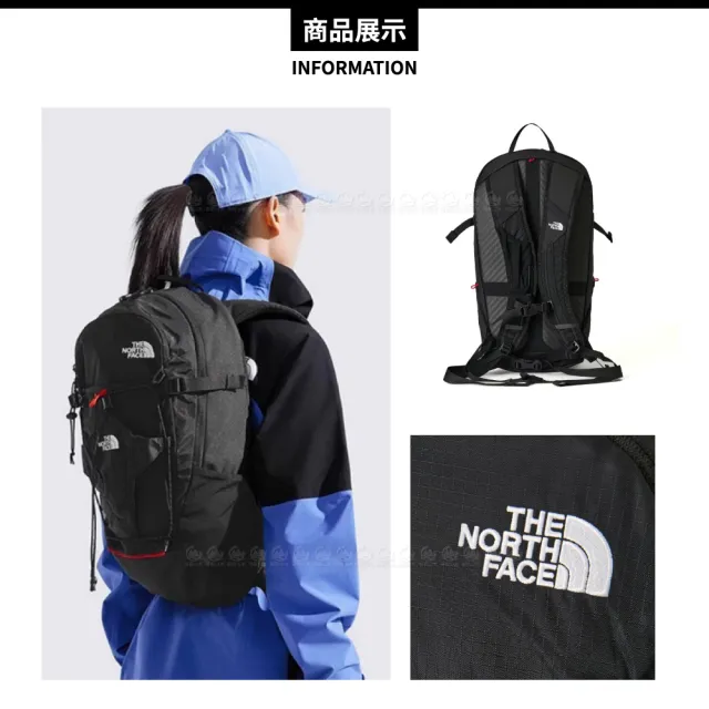 【The North Face】24L 防潑水大容量休閒後背包《黑》8BKF/筆電包/登山包/雙肩包/通勤背包