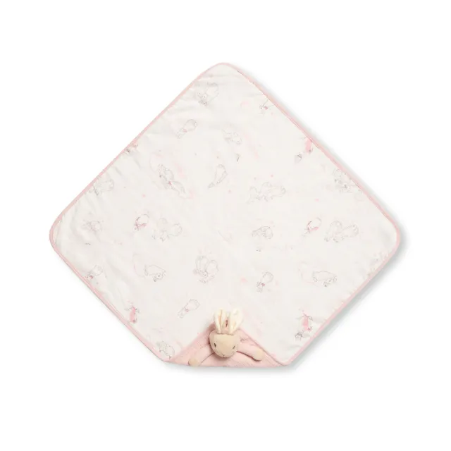 【奇哥】比得兔天絲泡泡紗安撫蓋毯禮盒/被毯禮盒 70x70cm(寶寶新生兒禮 滿月禮 彌月禮 嬰兒禮盒)