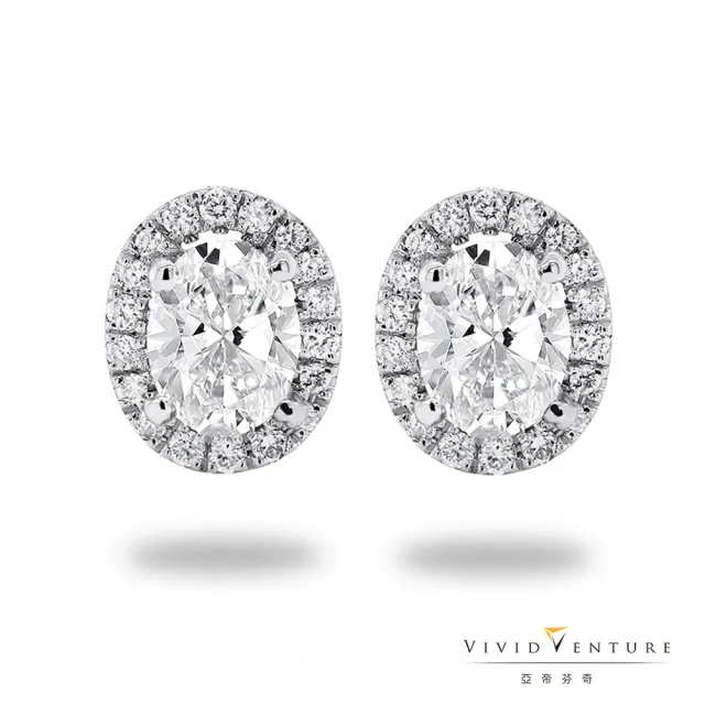 【Vividventure 亞帝芬奇】GIA 60分 ESI1 天然鑽石 真鑽 耳環 時尚精選款(14K金台+18K金耳針)