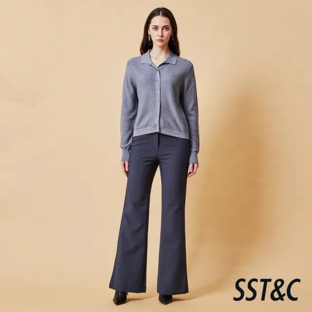 【SST&C】女裝 四面彈修身版喇叭褲-深灰-825212162012(換季55折)