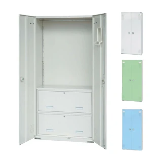 【大富】HDF新型多用途置物公文櫃 2片鋼製門板 W900xD450xH1802mm/個 HDF-SC-009