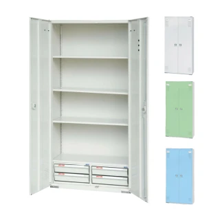 【大富】HDF新型多用途置物公文櫃 2片鋼製門板 W900xD450xH1802mm/個 HDF-SC-013