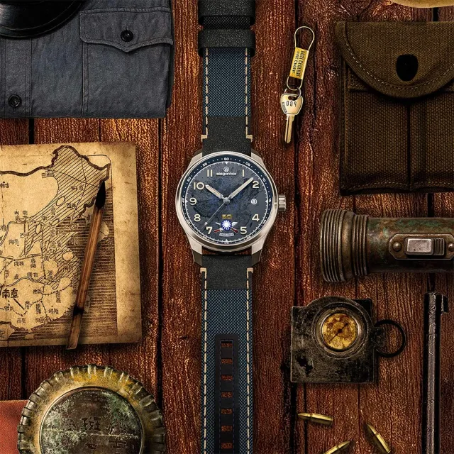 【elegantsis 愛樂時】民族紀念機械錶 手錶-42mm(ELJO42AS-SJW80-NU01LC)
