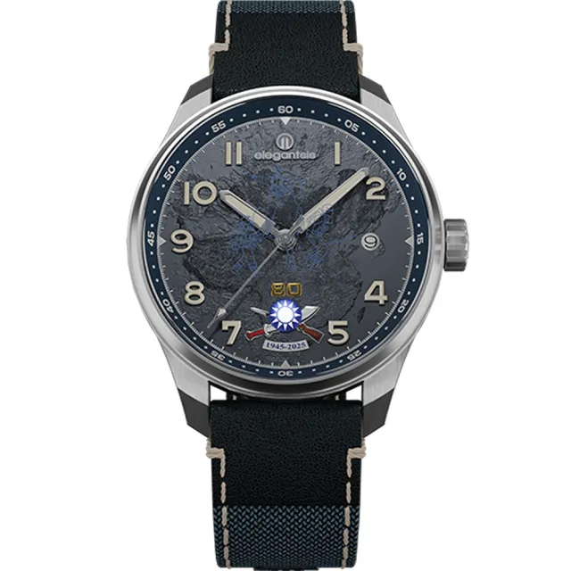 【elegantsis 愛樂時】民族紀念機械錶 手錶-42mm(ELJO42AS-SJW80-NU01LC)