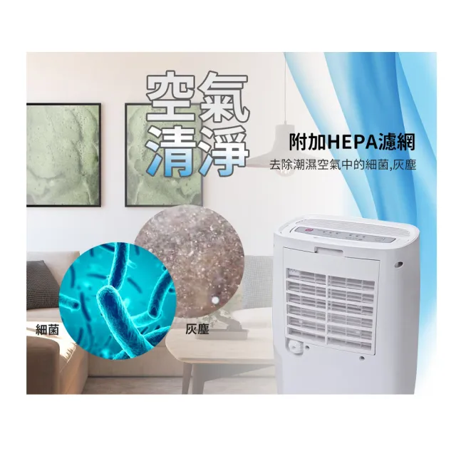 【NEW WIDETECH 威技】6公升一級節能雙效清淨除濕機(WDH-126HN)