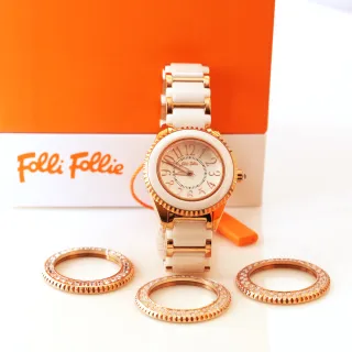 Folli Follie璀璨晶鑽陶瓷腕錶