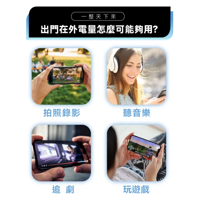 【WONDER 旺德】多功能旅行插頭帶線快充行動電源20000mAh 黑(WA-P15BA 兩入組)