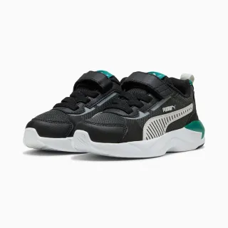 【PUMA】運動鞋 童鞋 中童 兒童 魔鬼氈 X-Ray 3 LT AC+ PS 黑綠 40149405