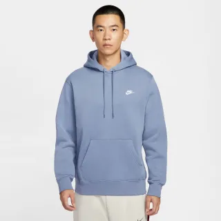【NIKE 耐吉】長袖上衣 男 帽T 速乾 刷毛 AS M NK CLUB BB PO HOODIE 藍紫 FN3860-499