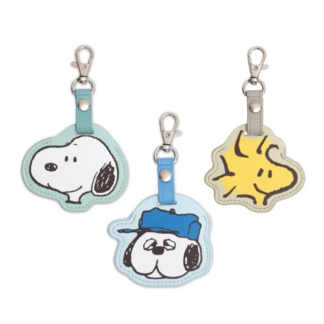 【Norns】磁扣套鑰匙圈(史努比 SNOOPY 奧拉夫 胡士托 蠟筆小新 小白 感應磁扣／AirTag 保護套吊飾)