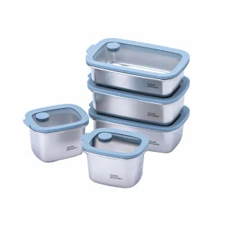 【CookPower 鍋寶】匠造2代鮮盾pro可微波不鏽鋼保鮮盒智慧保鮮組合(上蓋可微波/電磁爐/微波爐適用)