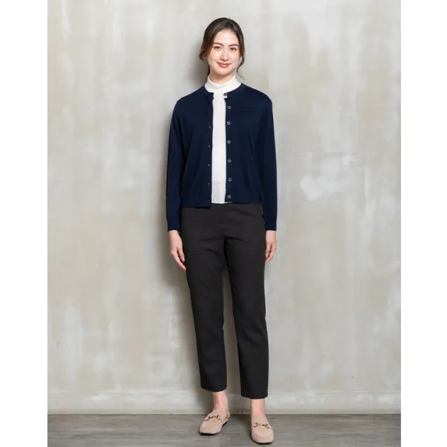 【perng yuh 芃諭名品】文藝秋日 絨感 九分錐形褲(2025 AW Collection|4C秋冬新品上市)