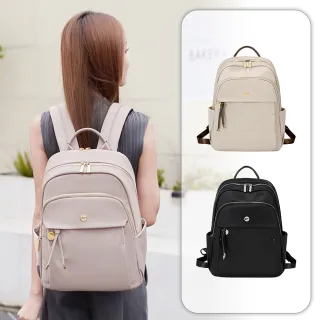 【MoonDy】包包 尼龍後背包 筆電後背包 黑色後背包 防潑水包包 旅行後背包 書包 禮物 旅行